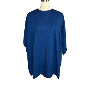 Acne Studios Blue Mini Tunic T-Shirt  Dress | Size S